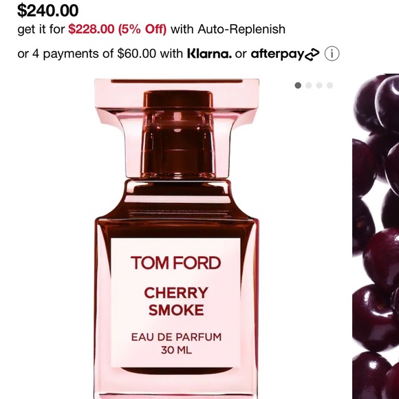 TOM FORD CHERRY SMOKE EAU DE PARFUM 30 ml / 1 oz UNISEX NEW SEALED AUTHENTIC NWT - Picture 2 of 6